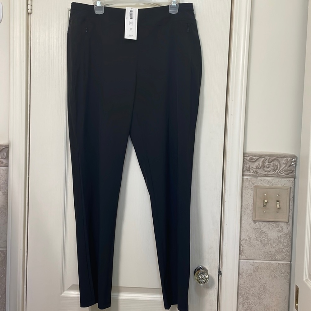 Chico’s Zenergy knit waist black pants, size 2 ( 12 ), new with tags